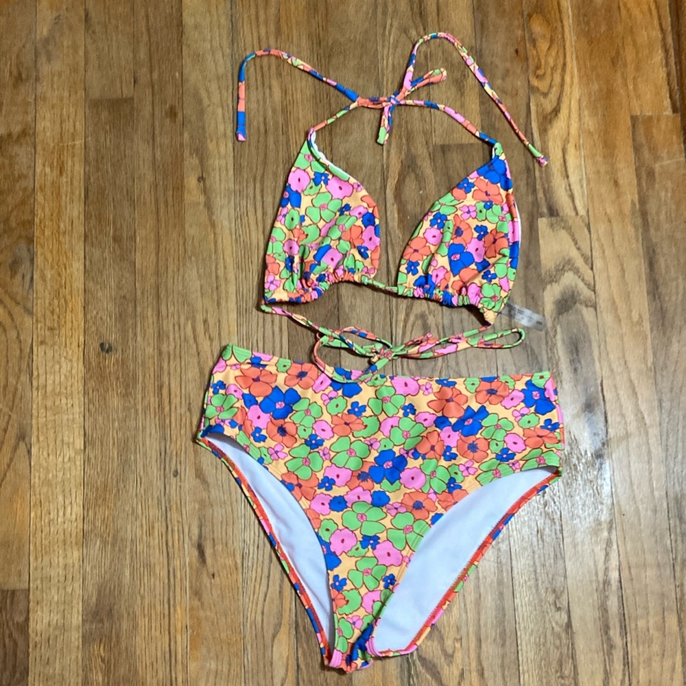 Plus size Floral bikini